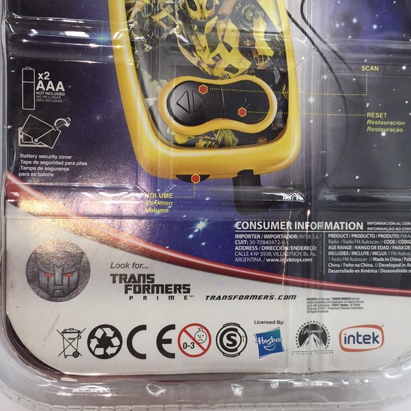 Transformers Dark Of The Moon Autoscan Portable Radio Fm - Picture 10 of 11